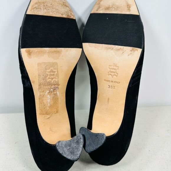 Anyi Lu Italy Real Suede Leather Heels Size US 9 Euro 39.5 - Picture 7 of 7